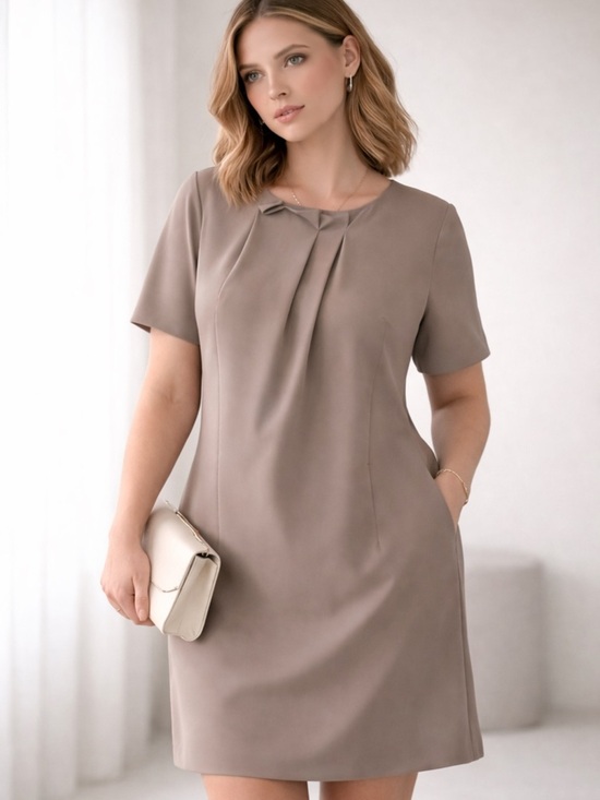 3.1 Phillip Lim Dresses & Skirts - NWOT 3.1 Phillip Lim 100% Wool Silk Draped Flutter Sleeve Shift Dress Taupe